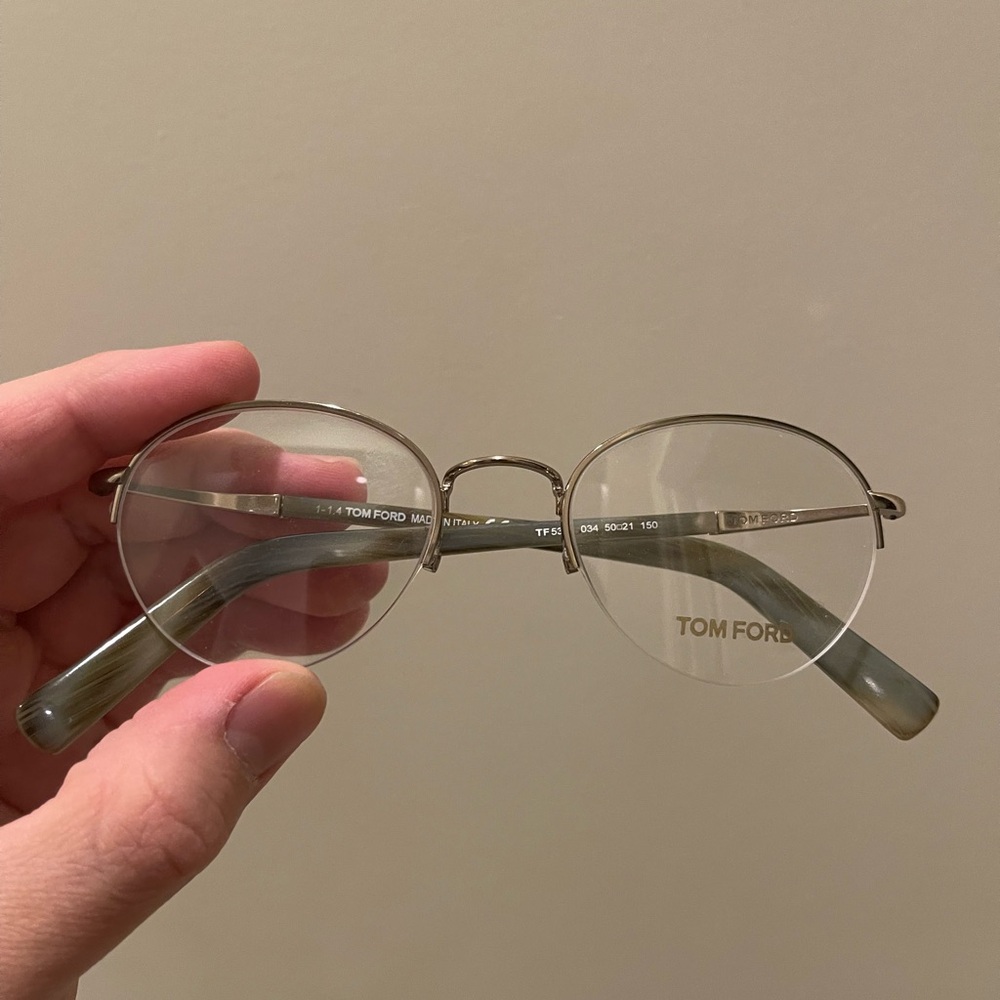 Tom Ford - half rim horn glasses
